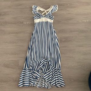 NWT Larke Loretta Ruffled Maxi Dress (Petite)